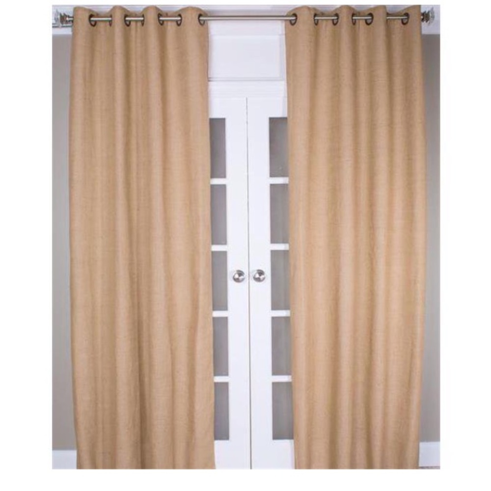 4 Burlap Curtains
